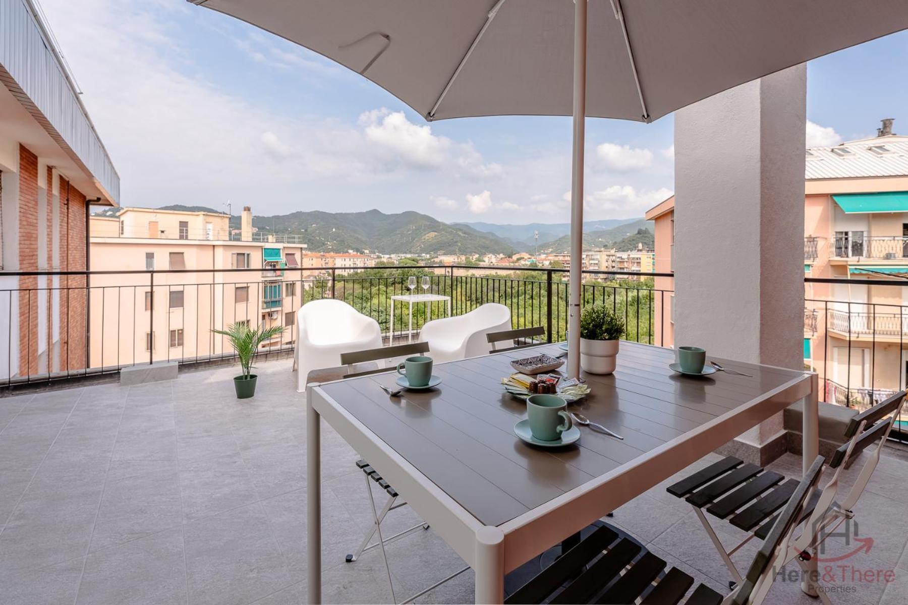 Penthouse Panoramic View - Sea 3Min - Ac - Wifi Apartment Albisola Superiore Luaran gambar